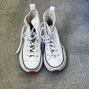 Converse White High-Top Sneakers